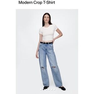 Women / T-Shirts & Tanks Modern Crop T-Shirt. Petite XS